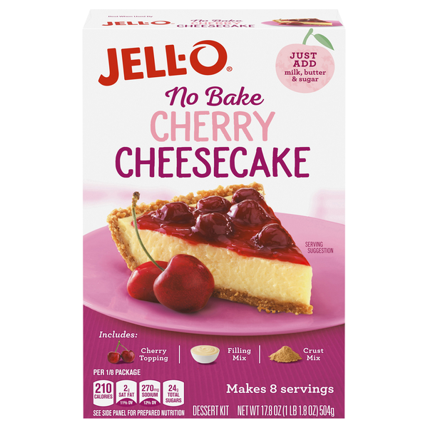 Jell-O No Bake Cherry Cheesecake Dessert Kit