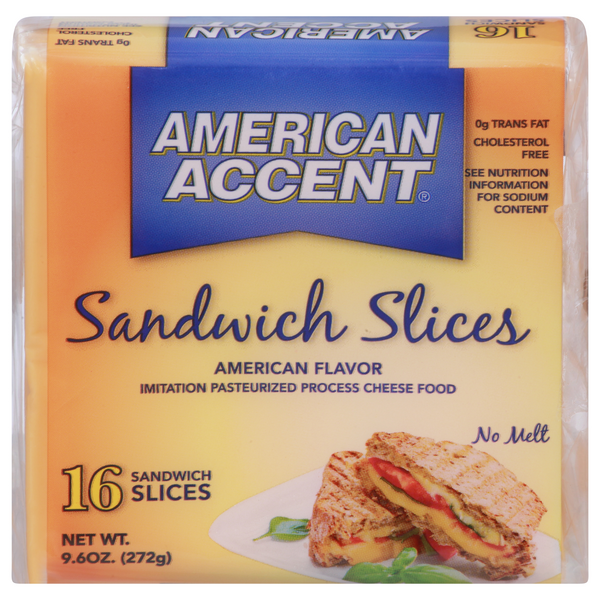 Save on American Accent American Flavor Cheese Sandwich Slices 16 ct