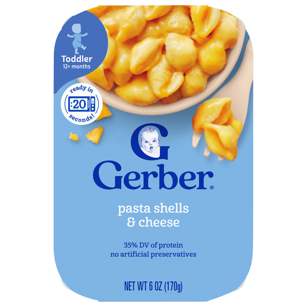 Gerber Mealtime Toddler Pasta Shells & Cheese