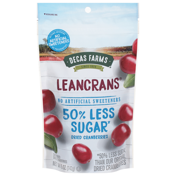 Save on Decas Farms Leancrans Dried Cranberries 50 Less Sugar Order