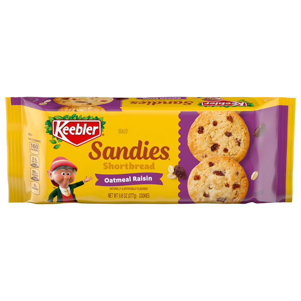 Keebler Sandies Oatmeal Raisin Shortbread Cookies