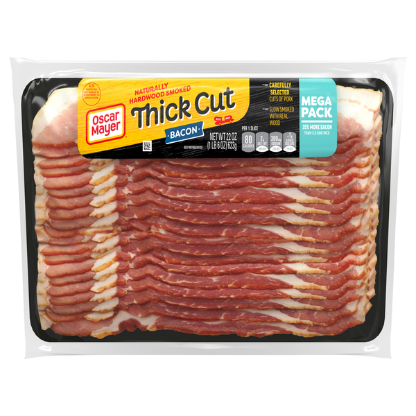 Oscar Mayer Naturally Hardwood Smoked Thick Cut Bacon Sliced