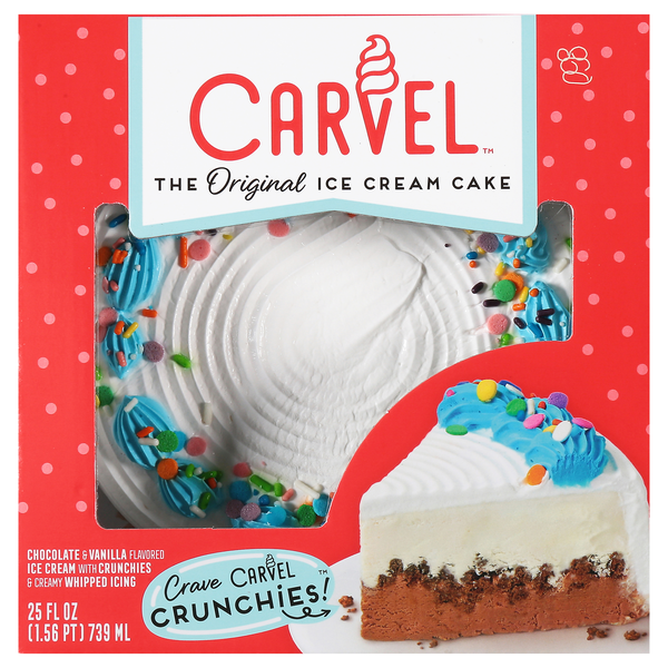 Carvel Lil' Love Chocolate & Vanilla Ice Cream Cake with Crunchies Frozen