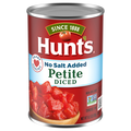 Hunt's 100% Natural No Salt Added Petite Diced Tomatoes