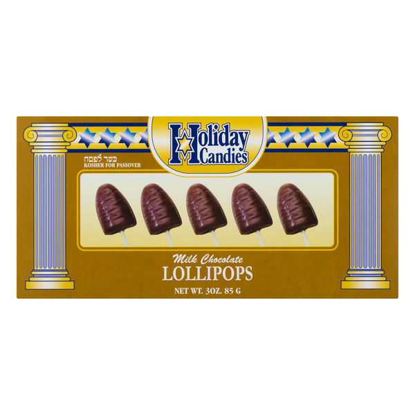 Save on Holiday Candies Milk Chocolate Lollipops Kosher for Passover