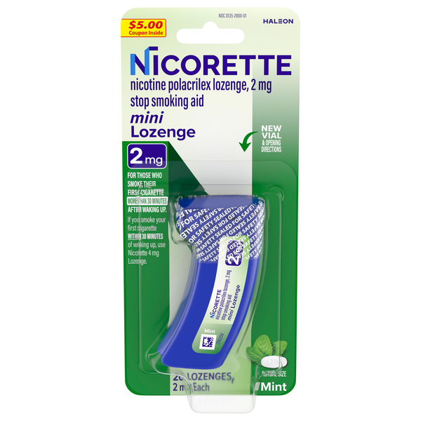 Nicorette Stop Smoking Aid 2mg Mini Lozenge Mint