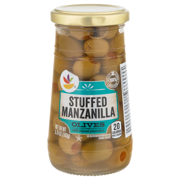 Giant Green Manzanilla Olives Stuffed with Pimientos