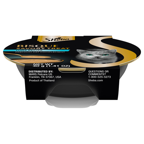 SHEBA Bisque Savory Treat Premium Tuna Recipe Cat Food Complement