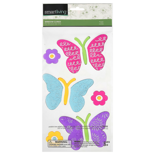 Save on Smart Living Window Clings Butterflies Ages 3+ Order Online