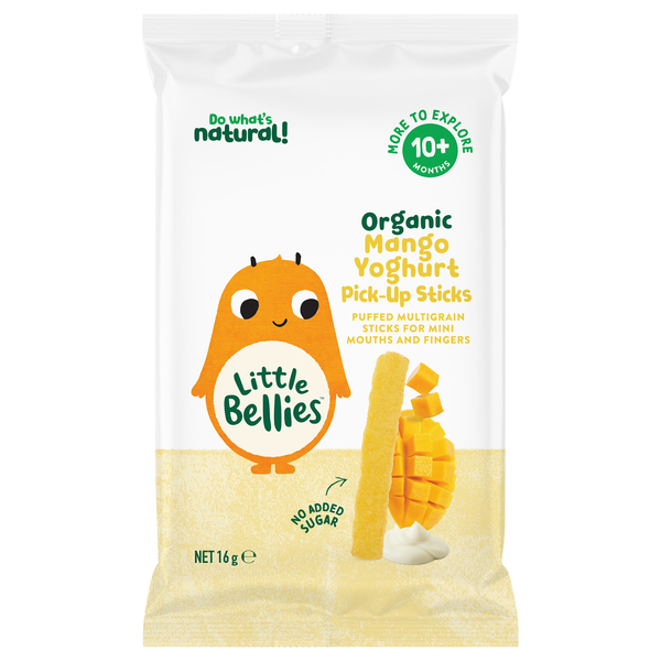 Little Bellies 10+ Months Organic Mango Yogurt Pick-Me Sticks