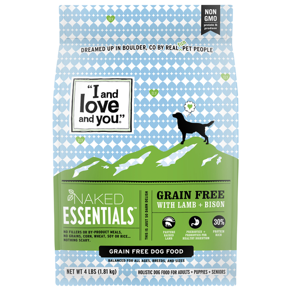 I and Love and You Naked Essentials Grain Free Lamb + Bison Dry Dog Food