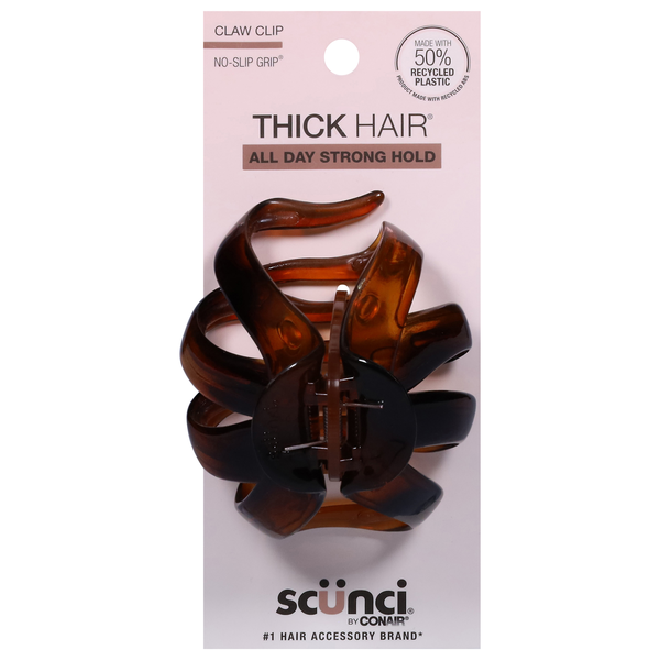 Scunci No Slip Grip Jaw Clip All Day Hold