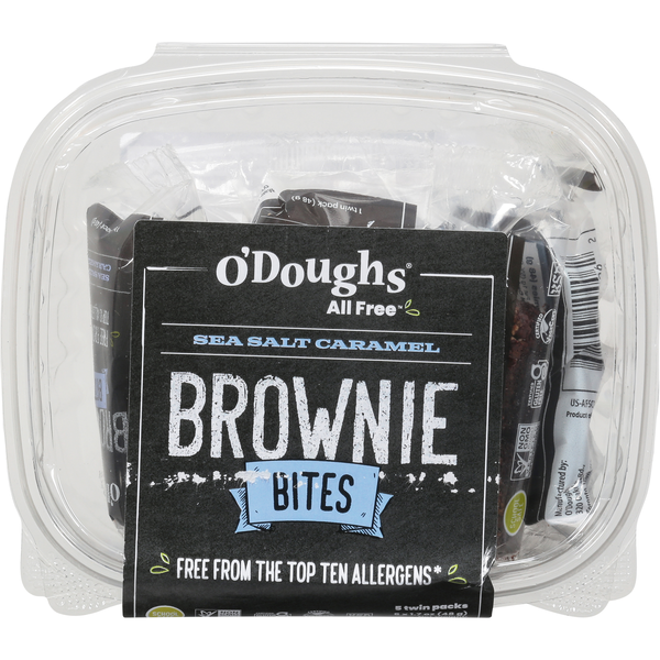 O'Doughs All Free Brownie Bites Sea Salt Caramel - 5 ct