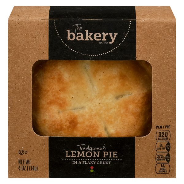 Stop & Shop The Bakery Traditional Lemon Pie 4 Inch