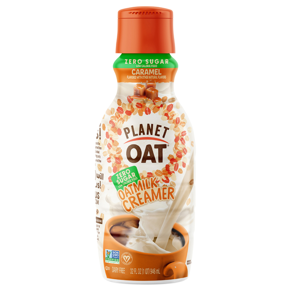 Planet Oat Dairy Free Zero Sugar Caramel Coffee Creamer