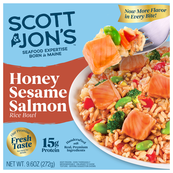 Scott & Jon's Honey Sesame Salmon Bowl Frozen Meal