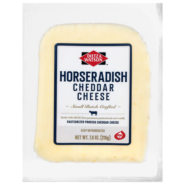 Dietz & Watson Artisan NY State Horseradish Cheddar Cheese Wedge