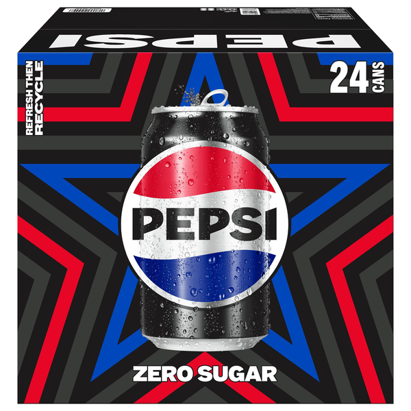 Pepsi Zero Sugar Cola Soda - 24 pk