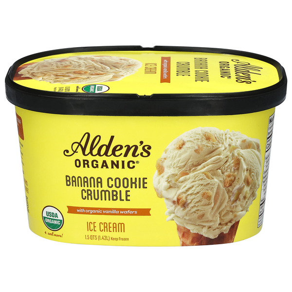 Alden's Organic Banana Cookie Crumble Ice Cream