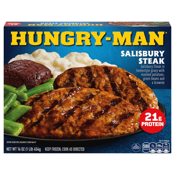 Hungry-Man Salisbury Steak Protein Frozen Meal