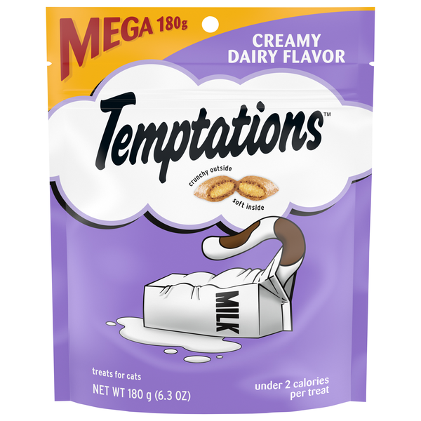 Save on Temptations Crunchy & Soft Cat Treats Creamy Dairy Flavor Order
