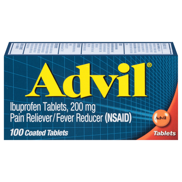 Advil Ibuprofen Pain Relief 200 mg Coated Tablets