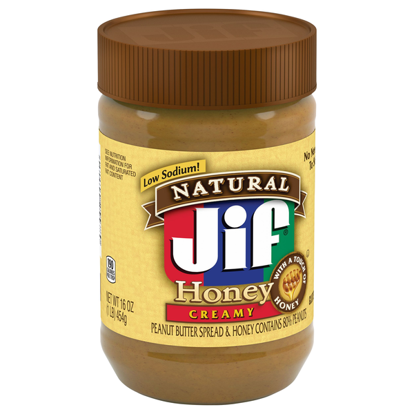Jif Natural Honey Creamy Peanut Butter Spread