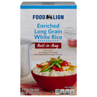 Food Lion Boil-In-Bag Enriched Long Grain White Rice - 4 ct