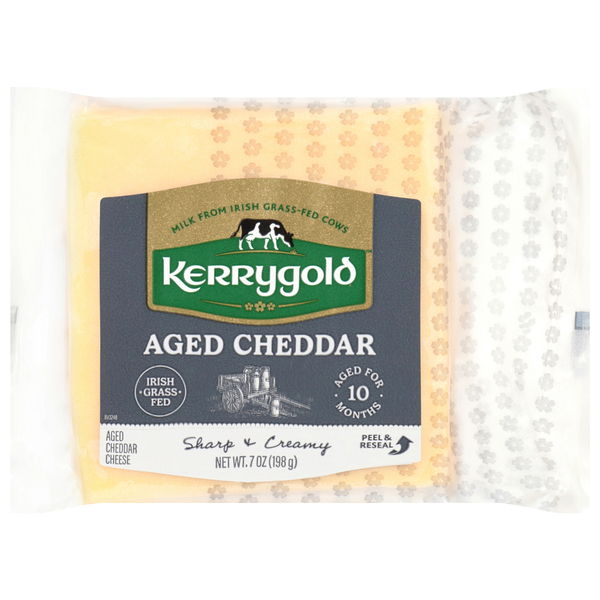 Kerrygold Grass-fed Aged Irish Cheddar Cheese Block