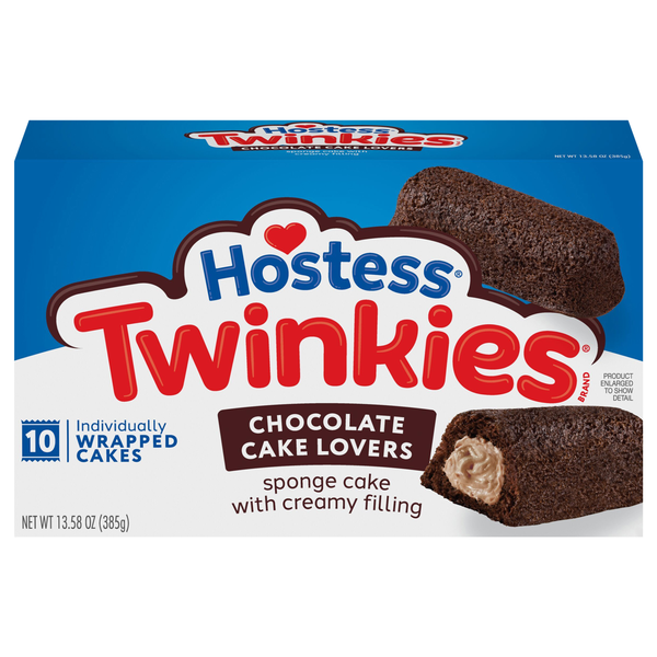 Hostess Chocolate Lovers Twinkies Snack Cakes - 10 ct