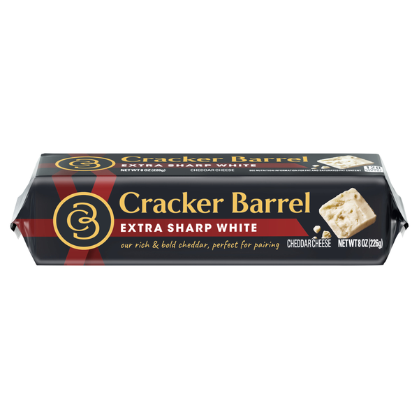 Cracker Barrel Extra Sharp White Cheddar Cheese Block