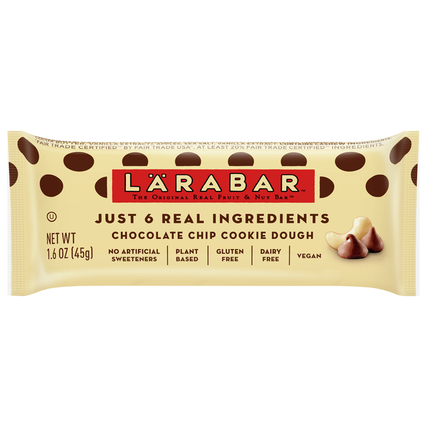 LARABAR Gluten Free Chocolate Chip Cookie Dough Fruit & Nut Bar