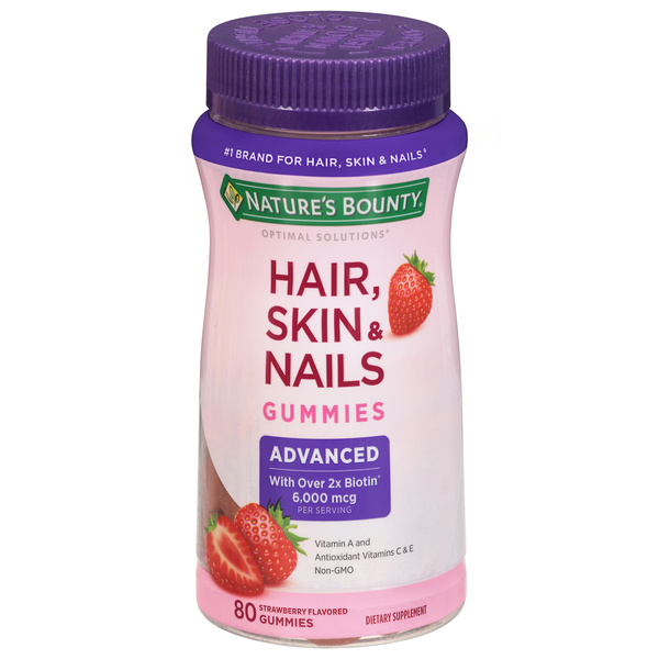 Nature's Bounty Strawberry Advanced Hair Skin & Nails Gummies