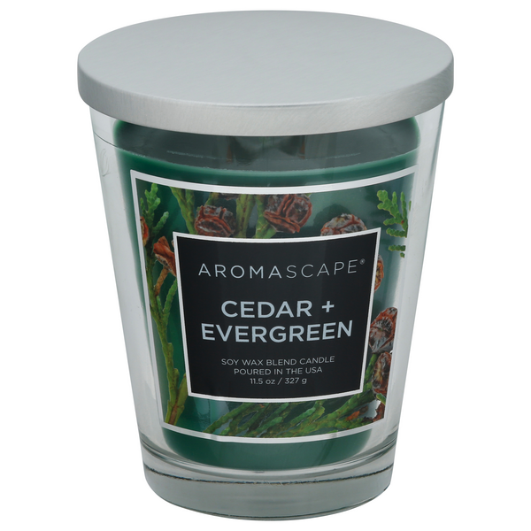 Save on Aromascape Candle Cedar + Evergreen Order Online Delivery GIANT