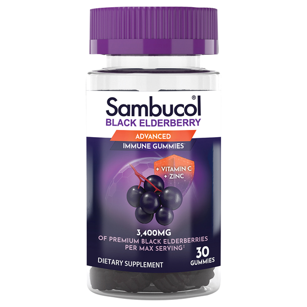 Sambucol Gummies Black Elderberry with Vitamin C & Zinc