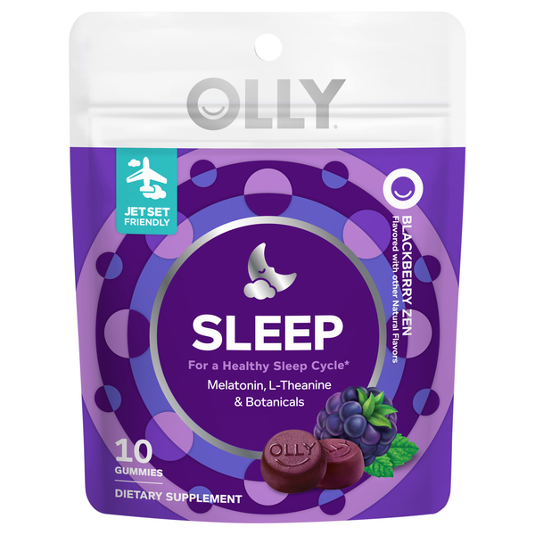 OLLY Sleep Melatonin Blackberry Zen Gummies (Travel Size)