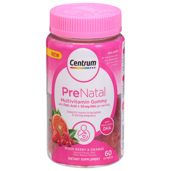 Save on Cemtrum Prenatal Multivitamin Gummies Mixed Berry & Orange