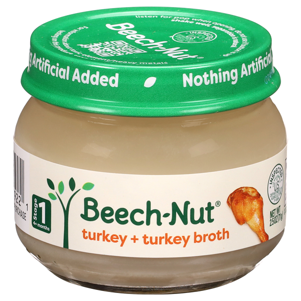 Beech-Nut Stage 1 Baby Food Turkey + Turkey Broth