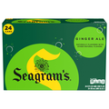 Seagram's Caffeine Free Ginger Ale Soda - 24 pk