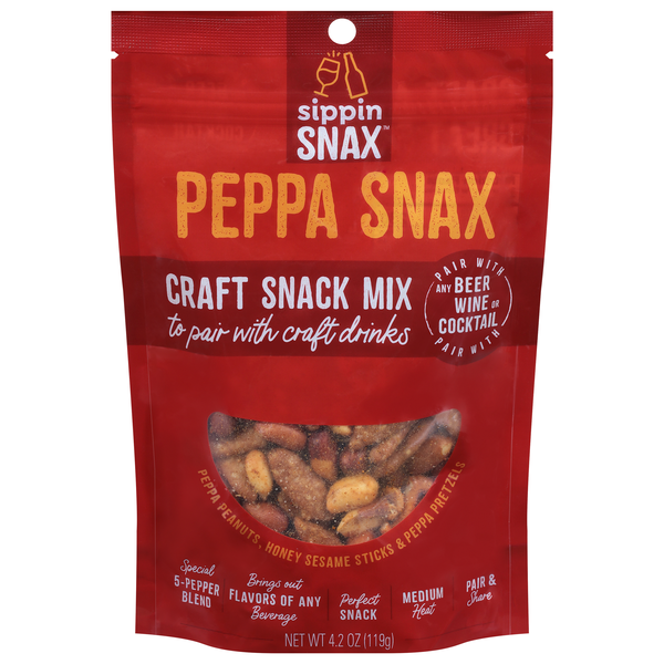 SIPPIN SNAX Peppa Snax Craft Snack Mix