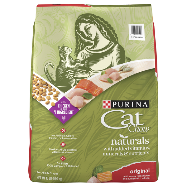 Purina Cat Chow Naturals Original Chicken & Salmon All Ages Dry Cat Food