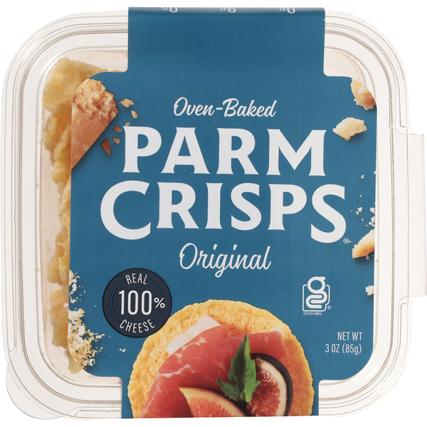 Parm Crisps Gluten Free Original Oven Baked Cheese Crackers
