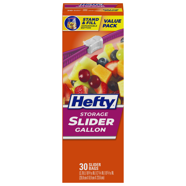 Save on Hefty Slider Gallon Storage Bags Order Online Delivery GIANT