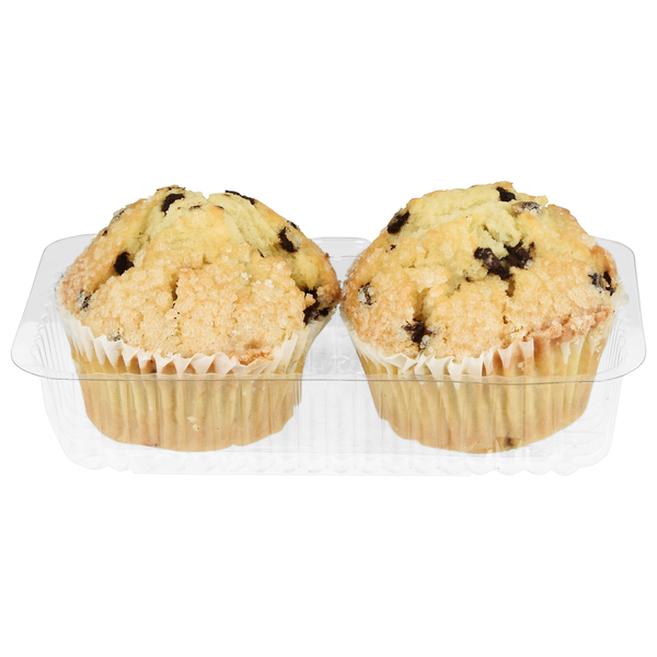 Hannaford Bakery Chocolate Chip Muffins - 2 ct