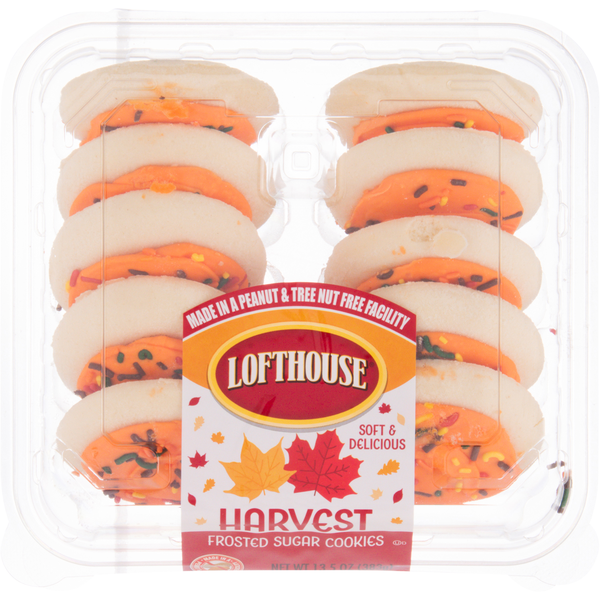 Lofthouse Harvest Frosted Sugar Cookies - 10 ct