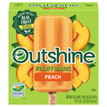Outshine Peach Fruit Ice Bars - 6 ct