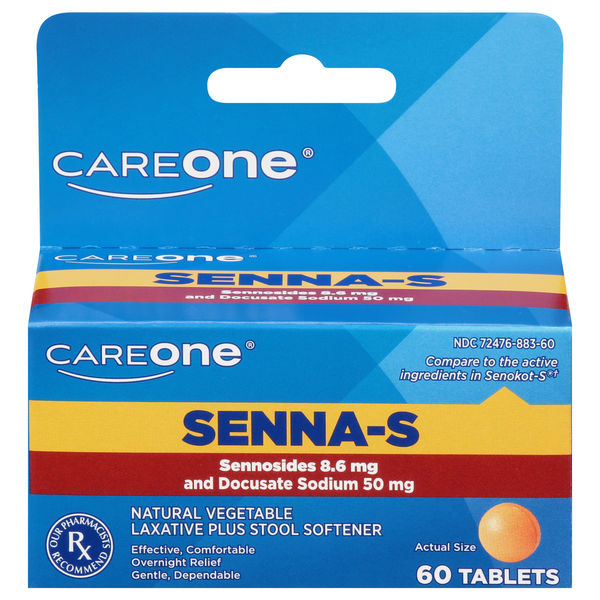 CareOne Senna-S Laxative & Stool Softener Tablets