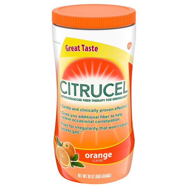 Citrucel Methylcellulose Fiber Therapy Orange