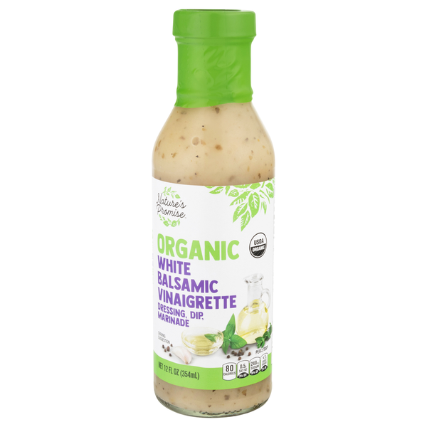 Nature's Promise Organic White Balsamic Vinaigrette Dressing Dip Marinade