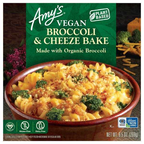 Amy's Organic Vegan Broccoli & Cheeze Bake Plant-Based Frozen Meal